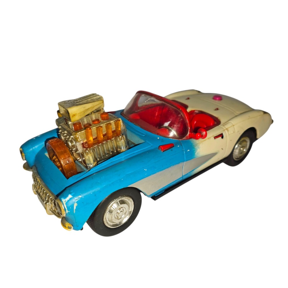 Toy State Industrial Hot Rod Car Unisex OS Blue Good Vintage 1984 Corvette Style